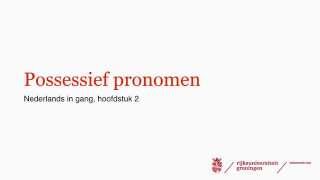 H2  possessief pronomen [upl. by Liakim]