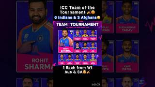 ICC Team of the Tournament🏏😍🏆 shorts youtubeshorts cricket t20worldcup t20cricket t20wcup [upl. by Adabel]