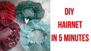 How to make hairnet at home Breathable hairnet hairnet diy hairnet [upl. by Dottie466]