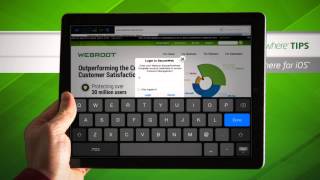 SecureAnywhere for iOS  A Webroot How To Video [upl. by Enytnoel507]