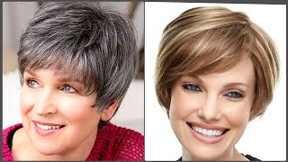 Modern amp Creating Trendy Hairstyles Womens Short Hair Tutorial with Pixie Bob and Curtain Bangsquot [upl. by Repsaj74]