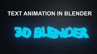 TEXT ANIMATION PARTICLE EMITTER IN BLENDER HOW TO USE FORCEFIELDS [upl. by Silisav]