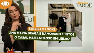 Ana Maria e namorado são eleitos o casal mais bemvestido de leilão  Melhor da Tarde [upl. by Ecirad]