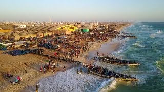 One of the worlds most incredible fishing ports in Mauritania [upl. by Ateval]