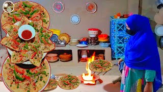 Today Im taking on the challenge of making a viralTawa Pizza Paratha from scratchand show you just [upl. by Selegna956]