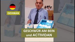 GESCHWÜR AM BEIN  ACTIVIDAN Produktbewertung DE [upl. by Ocicnarf]