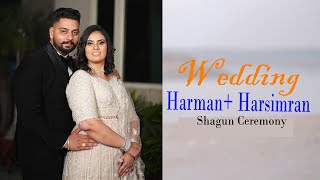 🔴Live Wedding  Harman With Harsimran  Sahgun Ceremony [upl. by Estrin245]