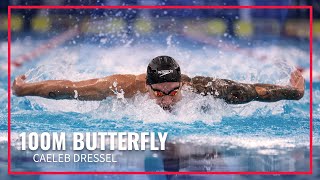 Caeleb Dressel Finishes Strong to Win Mens 100M Butterfly  2024 TYR Pro Swim Series Westmont [upl. by Gerger755]