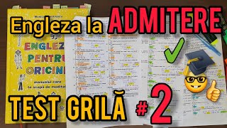 Lecţia  312 – Engleza la ADMITERE ✍️🤓🎓 – rezolvăm împreună TESTE GRILĂ ✅️❌️ – part 2 [upl. by Zitella47]