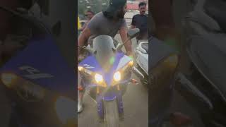 Yamaha r1 loud exhaustYamaha r1 spotedold is gold r1 1000viralloud exhaust r1 [upl. by Ivgnout]