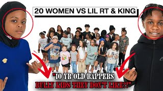 20 GIRLS VS 2 RAPPERS LIL RT amp FNG LIL KING  KIDS ARE SO MEAN  REACTION [upl. by Gherardi3]