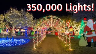 Large Christmas Light Display Walk Thru 2023 [upl. by Spooner]