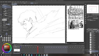 Berserk sakuga practice  Clip Studio Paint  Day 5 [upl. by Aisital961]