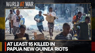 Papua New Guinea Riots Explode Unexplained Pay Cut Sparks Unrest  World At War [upl. by Ferrand]