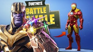 FORTNITE ¡RETO DE IRON MAN VS THANOS 😱 ¡LA BATALLA LEGENDARÍA EN DIRECTO [upl. by Dlorej123]