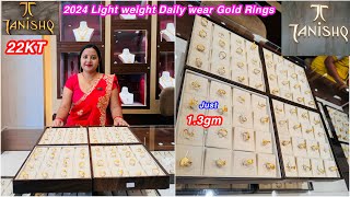 2024 New Daily wear gold Ring Collections starting just 13gm onwards from TanishqGold Ring Designs [upl. by Ahsiram]