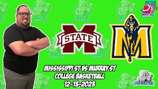 Mississippi State vs Murray State 121223 Free College Basketball Picks and Predictions  NCAAB [upl. by Odo179]