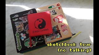 Sketchbook Tour  No talking pt 1 [upl. by Nyltiac]