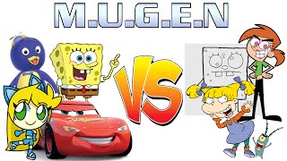 Mugen Equipo Bob Esponja vs Villanos de Nickelodeon [upl. by Marbut298]