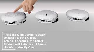 How to Pair SAFETECH AJ Series Wireless Interlinked Smoke Alarms [upl. by Glenda]