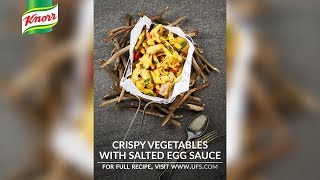 Crispy Vegetables with Salted Egg Sauce  UFS SG [upl. by Ecinev]