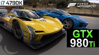 Forza Motorsport PC Benchmark 1080p  4790k  GTX 980Ti [upl. by Inge]