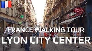 🇫🇷 Lyon City Center 2019  Perrache to Bellecour  France Walking Tour 4K [upl. by Latsryk]