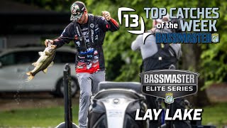 Top 13 Bassmaster Catches of the Tournament  Lay Lake [upl. by Zinck]