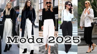 MODA 2025 Outfits LOOKS CON DOSSIER COMBINACIONES SENCILLAS PARA MUJER TENDENCIAS 25 [upl. by Silloh]