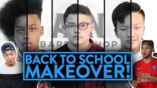 BACK TO SCHOOL MAKEOVER He gets a flat top  Fung Bros [upl. by Deenya]