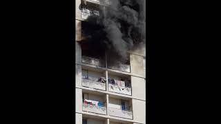 ENORME INCENDIE AUX LAURIERS MARSEILLE NORD [upl. by Ahsenauq303]