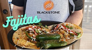 Making Fajitas On The Blackstone Griddle [upl. by Kiehl]