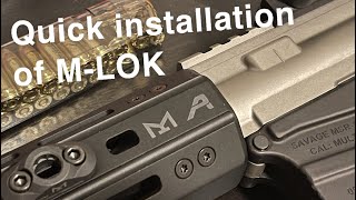 How to easily install Mlok attachments [upl. by Leandre]