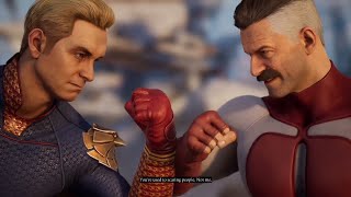 All Homelander amp OmniMan Intro Dialogues in Mortal Kombat 1 [upl. by Salangi]