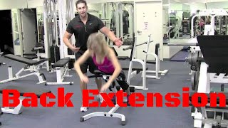 LOWER BACK EXTENSION MACHINE  Lower back machine  Back Machine  back workout [upl. by Rebma]