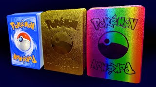 RAREST COOLEST POKEMON CARD COLLECTION  BLUE GOLDEN RAINBOW POKEMON CARDS pokemon pokémon [upl. by Asilla934]