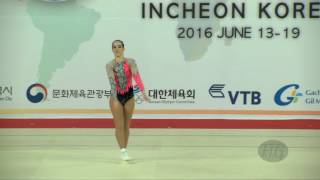 MAGDALENO Maria Sol ARG  2016 Aerobic Worlds Incheon KOR  Qualifications Individual Women [upl. by Kinna404]