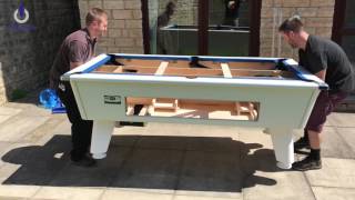 DPT Omega Outback  Outdoor Slate Bed Pool Table Installation [upl. by Winterbottom24]