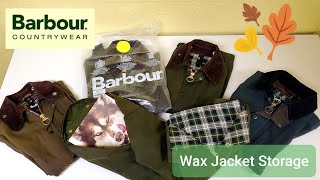 Barbour Wax Jacket Storage [upl. by Ardnalak]