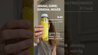 1600 Uhr Frischekick mit Saftkur 5 ANANAS GURKE KURKUMA INGWER saftkur bio foodie vegan [upl. by Alleyn482]