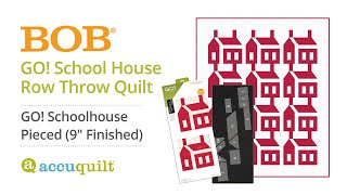 Schoolhouse Throw Quilt with Free Pattern and Tutorial [upl. by Jerri]