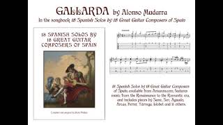 GALLARDA by Alonso Mudarra Solo Classical Guitar [upl. by Shelli516]