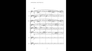 Antonin Dvorák – Fugue in D Major B302 Clarinet Septet  Piccolo [upl. by Elocan]