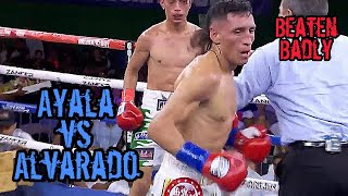 Felix Alvarado Beaten Badly  ANGEL AYALA vs FELIX ALVARADO Highlights [upl. by Fadiman]