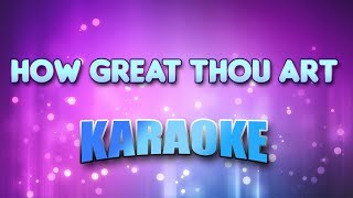 Gospel  How Great Thou Art Karaoke amp Lyrics [upl. by Enneire]