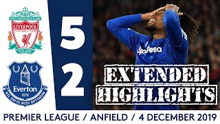 EXTENDED HIGHLIGHTS LIVERPOOL 52 EVERTON [upl. by Neelia]