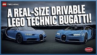 The Amazing Lifesize LEGO Technic Bugatti Chiron that DRIVES [upl. by Weisbrodt]