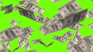 Money Rain ✩ HD Greenscreen  Chroma Key [upl. by Suoirred502]