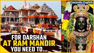 Ayodhya Ram Mandir Opens for Public Aarti and Darshan Timings Passes Available Oneindia News [upl. by Olin]