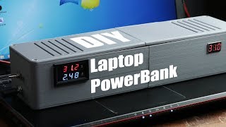 DIY Laptop PowerBank battery pack to charge your laptop on the go [upl. by Avrom916]